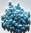 100 4x6mm Light Blue Pearl Glass Drop Beads